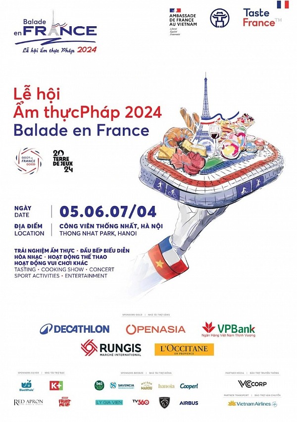 Balade En France - Lễ hội ẩm thực Pháp 2024 tại Hà Nội